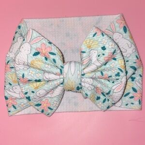 Handmade Vintage Floral Bunny Print Headwrap/Headband